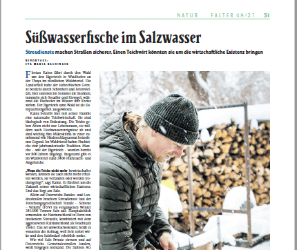 “freshwater fish in salt water” (Falter 2021)